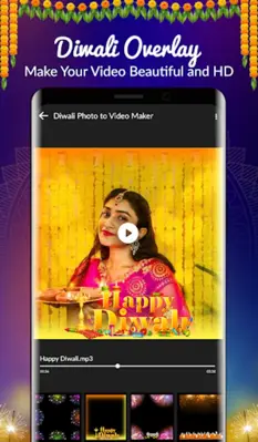 Diwali Video Maker android App screenshot 3