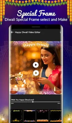 Diwali Video Maker android App screenshot 4