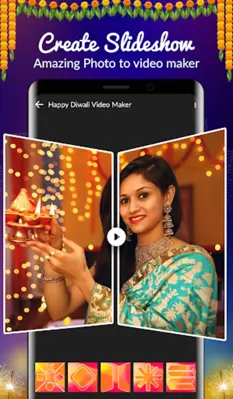 Diwali Video Maker android App screenshot 5