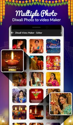 Diwali Video Maker android App screenshot 6