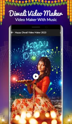 Diwali Video Maker android App screenshot 7